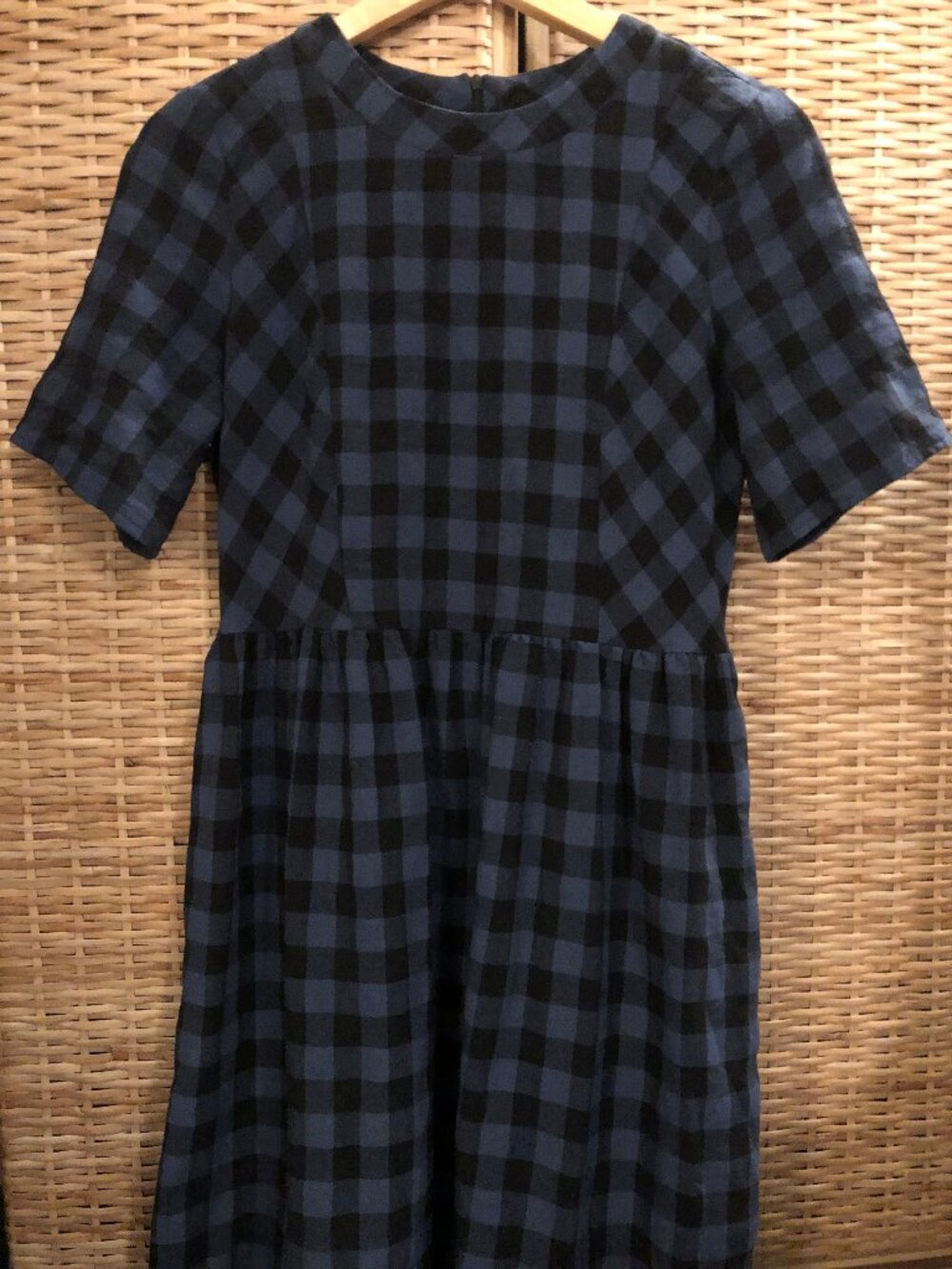 💙🖤 Handmade Cotton Blend Gingham Maxi Dress | Cottagecore Farmhouse Charm - Picture 2 of 5